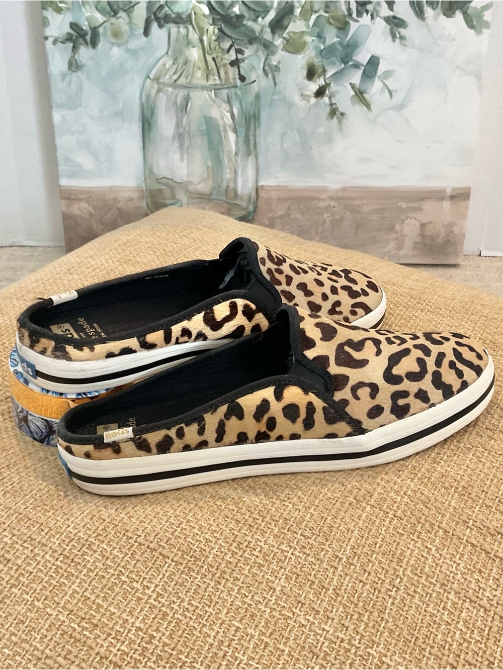 Keds x Kate Spade Double-decker Slip On Sneakers Leopard Size 9, EUC - Picture 3 of 6